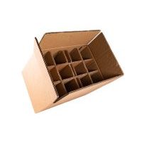 cardboard box with dividers
